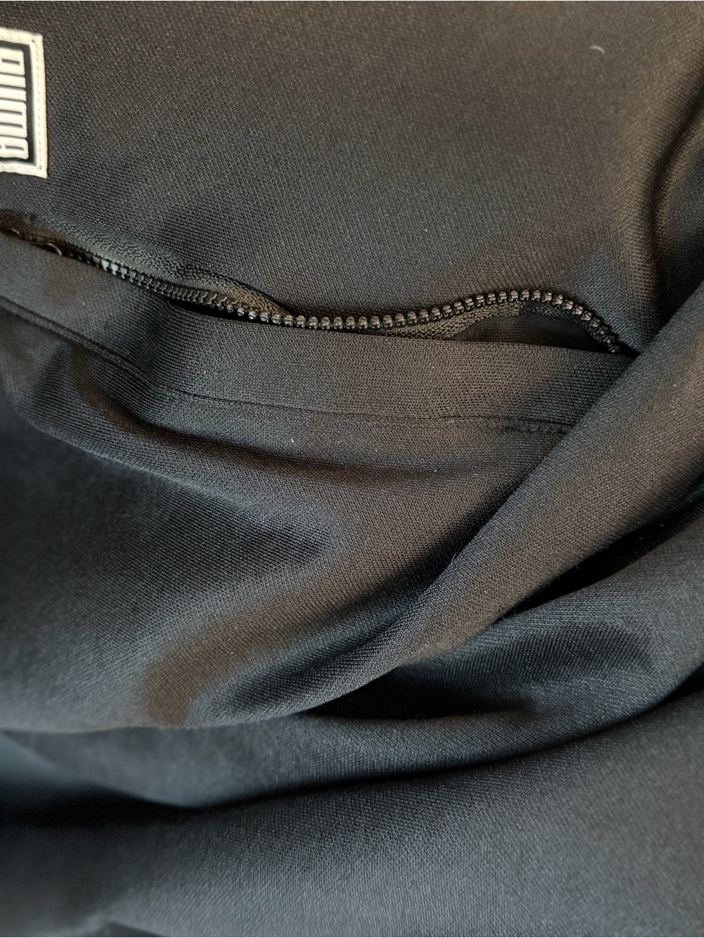 Puma Black Jacket with Red Accents and White Stripes - Picture 8 of 15